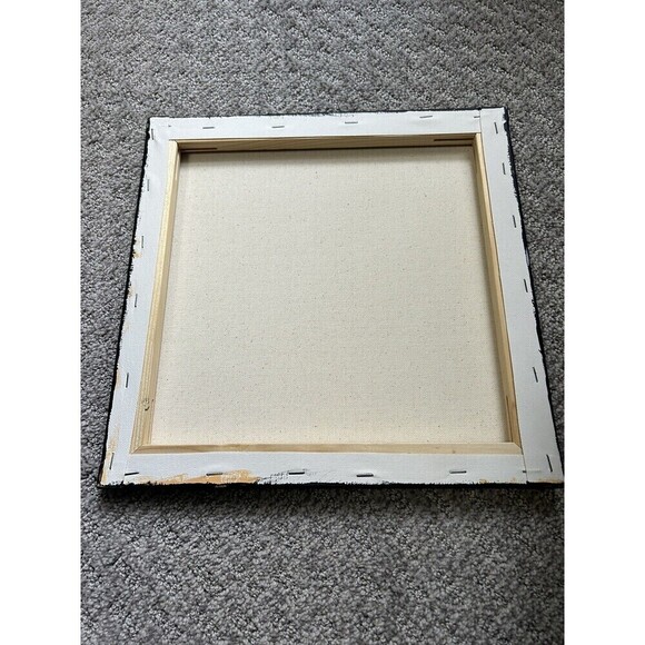 Autumn Still Life Acrylic on Canvas Pumpkin and Sunflowers 12” x 12” - Picture 3 of 3